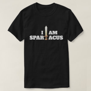 Camiseta Diversión "soy Spartacus" con la espada