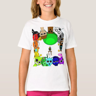 Camiseta Diversión Sprunki con Simon Oren Pinki