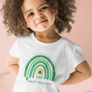 Camiseta Diversión St Patrick Boho Arcoiris Luck Luchaun Le