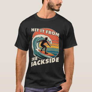 Camiseta Diversión Surf golpeó Ckside Goofy Pie Surfista Re