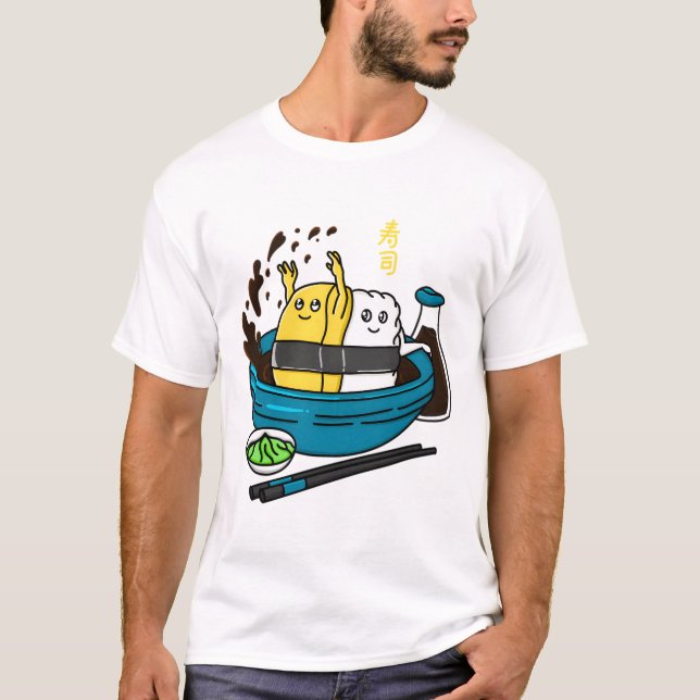 Camiseta Diversión Tamago Sushi (Anverso)