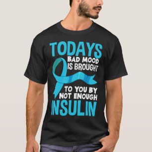 Camiseta Diversión Tipo 1 2 Diabética T1d T2d Insulina Diab