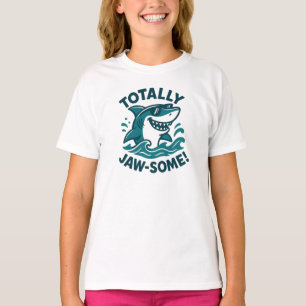 Camiseta Diversión Totalmente Increíble Gráfica de Tiburón
