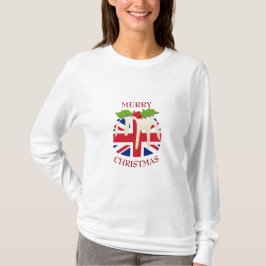 Camiseta Diversión | UNION JACK UK | Navidades metiendo cam