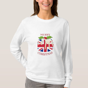 Camiseta Diversión   UNION JACK UK   Navidades metiendo cam