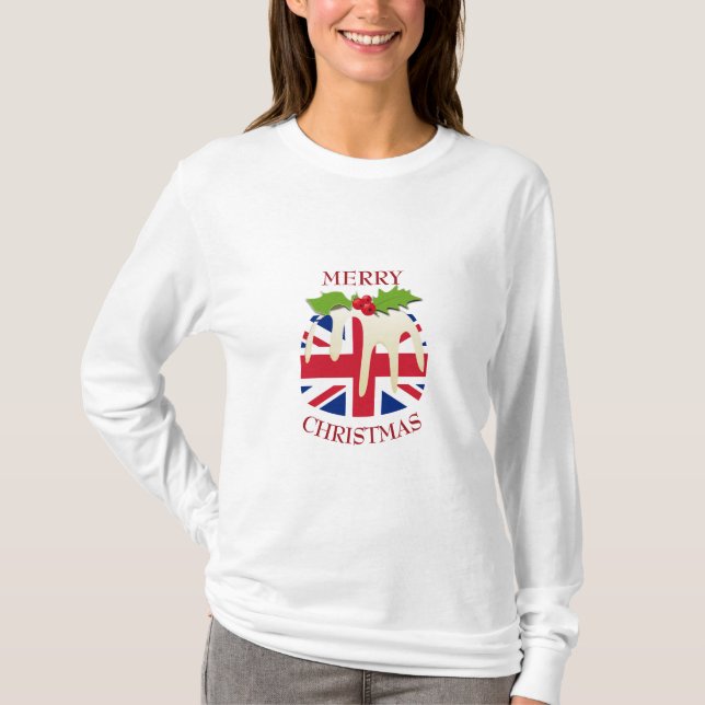 Camiseta Diversión | UNION JACK UK | Navidades metiendo cam (Anverso)