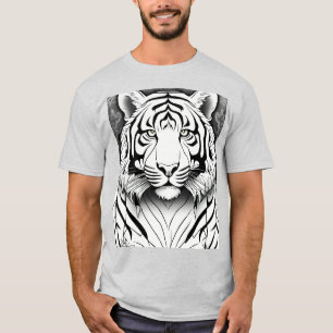 Camiseta Diversión y furia: Tigre Personalizado coloreando 