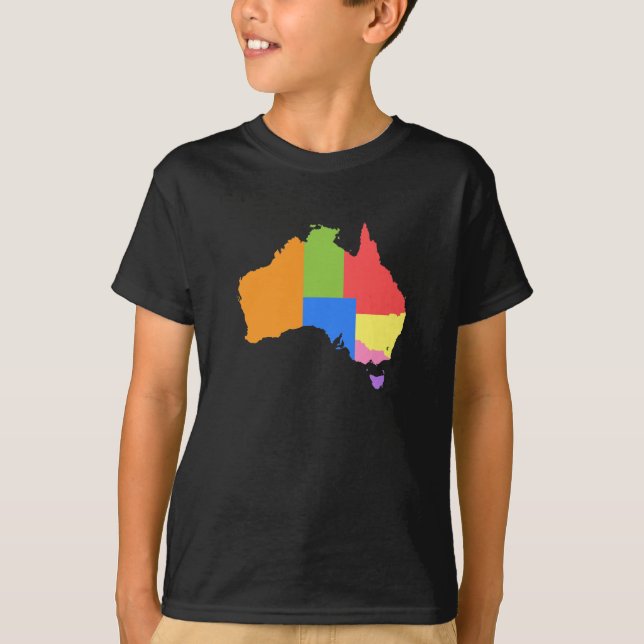 Camiseta Diversión y mapa colorido del arco iris de (Anverso)