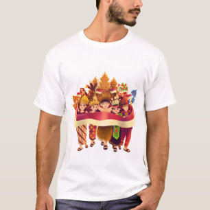 Camiseta Diverso pueblo indonesio celebrando la unidad