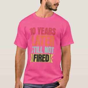 Camiseta Diversos 10 Años De Trabajo Empleado - 10 Años De