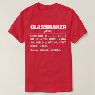 Camiseta Diversos dichos del especialista en vidrio Noun he