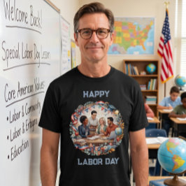 Camiseta Diversos Educadores Patrióticos Día del Trabajo Ar