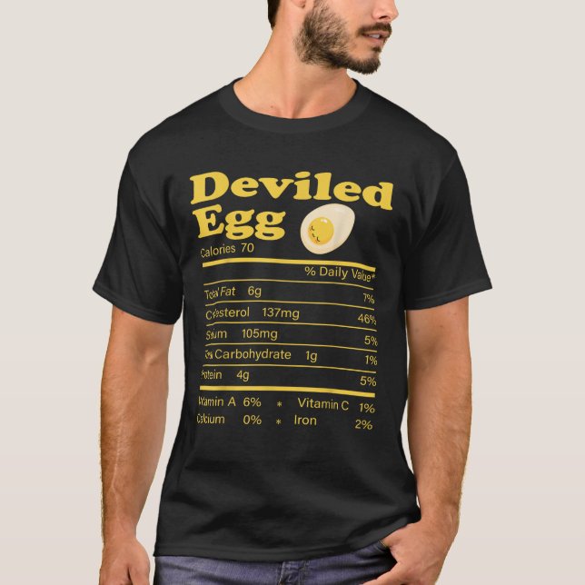 Camiseta Diversos Hechos De Nutrición De Huevos Divertidos  (Anverso)