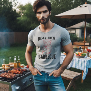 Camiseta Diversos hombres de verdad huelen como parrillada