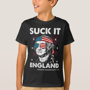 Camiseta divertida 4 de julio Chúpamela Inglaterra