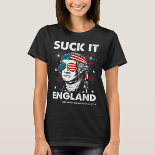 Camiseta divertida 4 de julio Chúpamela Inglaterra