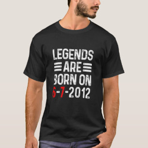Camiseta Divertida 67 Leyenda Meme Nacen 6-7-2012 Manga Lar