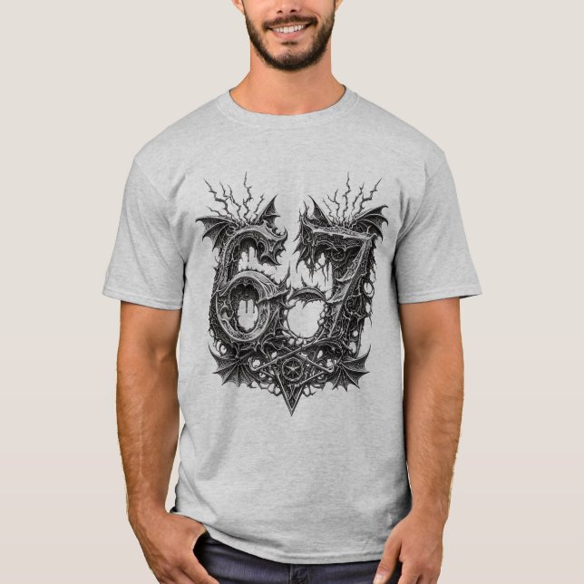 Camiseta Divertida Absurda de Heavy Metal 67 (Anverso)