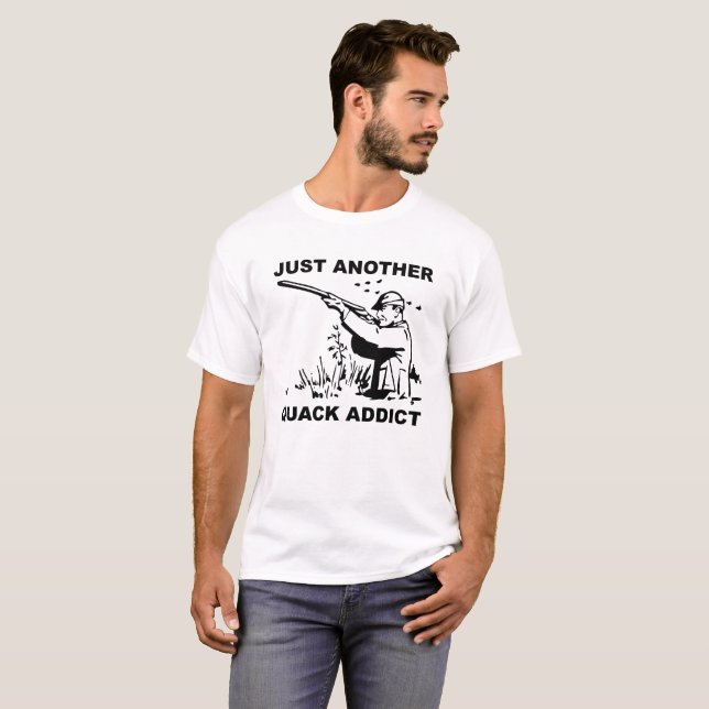 Camiseta Divertida Adicto a Quack (Anverso completo)