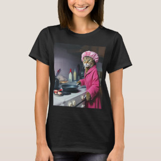 Camiseta Divertida Ama de Casa Gato Meme Gen Z Bra