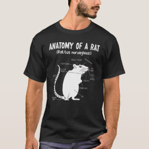 Camiseta Divertida Anatomía De Rat