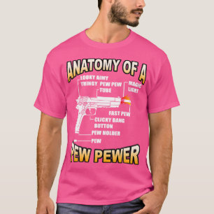 Camiseta Divertida anatomía de un amante de armas de armas