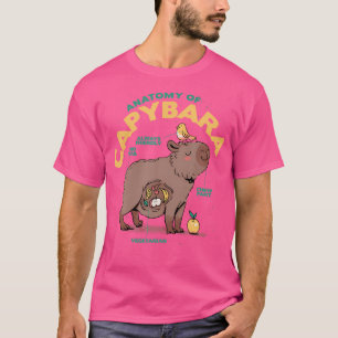 Camiseta Divertida Anatomía De Un Capibara