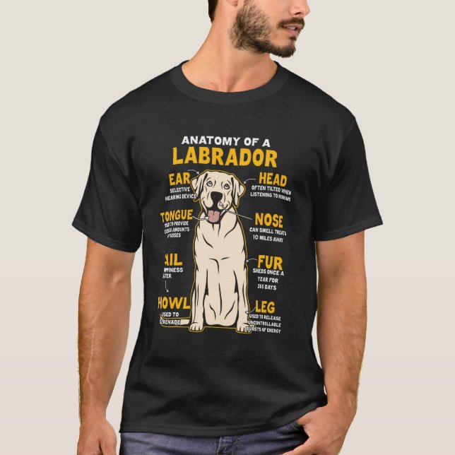 Camiseta Divertida Anatomía De Un Chiste Perdedor De Perros (Anverso)