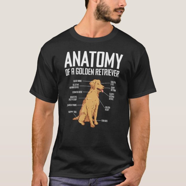 Camiseta Divertida Anatomía De Un Mascota De Amante De Perr (Anverso)
