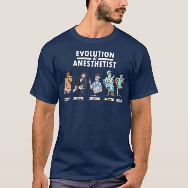 Camiseta Divertida anestesia Evolución del regalo de la ane (Anverso)
