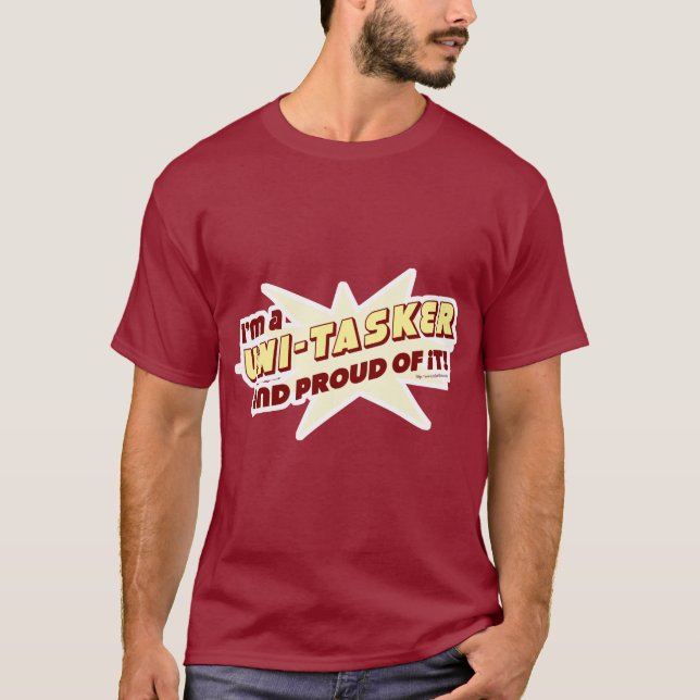 Camiseta divertida anti-multitarea (Anverso)