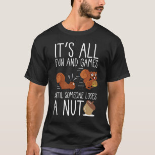 Camiseta Divertida ardilla de las nueces de los roedores