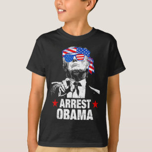 Camiseta Divertida Arresto Obama 2025 Arresto Obam
