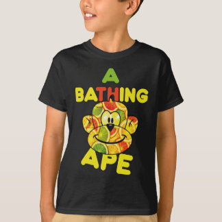 Camiseta divertida autenticidad Violet A Bathing Ape vintag