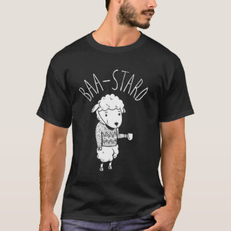 Camiseta divertida Baa-Stard Oveja linda Baa Sonid