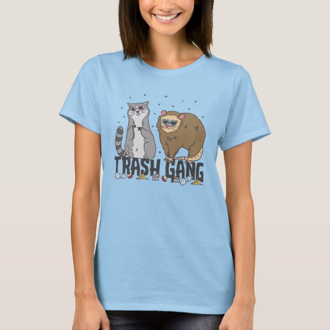 Camiseta Divertida banda de basura (Anverso)