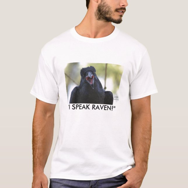 Camiseta divertida Black Raven Wildlife T-Shirt (Anverso)
