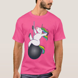 Camiseta Divertida bola de naufragio de unicornio diciendo