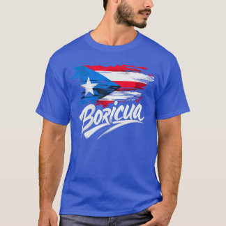 Camiseta divertida Boricua bandera de Puerto Rico
