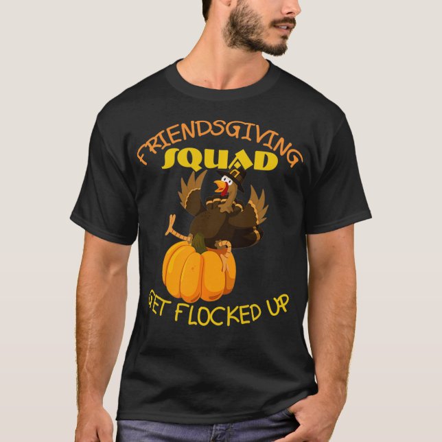 Camiseta Divertida Brigada de Amistad Este Día De Acción De (Anverso)