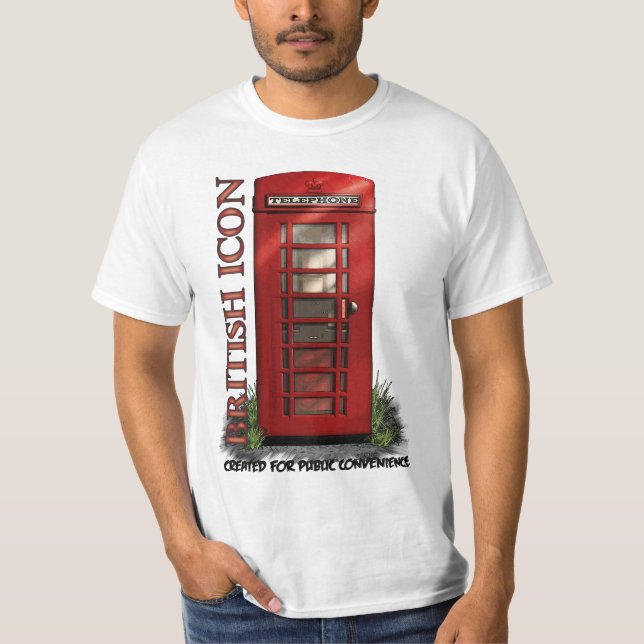 Camiseta divertida británica de la cabina de (Anverso)