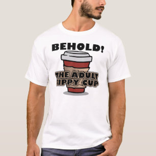 Camiseta Divertida Café para Adultos en Taza con B