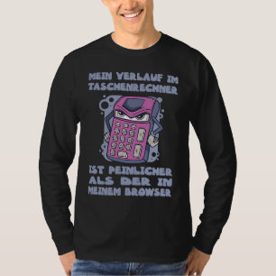 Camiseta Divertida calculadora de venta de matemáticas verg