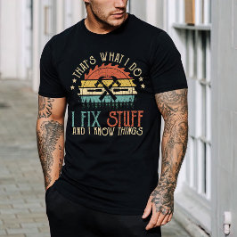Camiseta divertida, camiseta mecánica, arreglo la