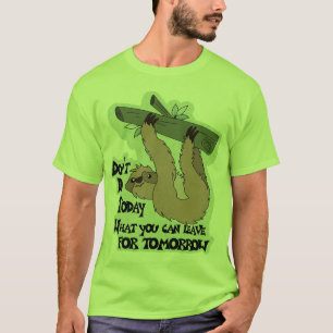 camiseta divertida, camiseta perezosa del día