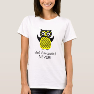 Camiseta divertida, camiseta sarcástica de búho gr