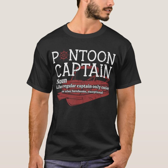 Camiseta Divertida Capitán de Pontón (Anverso)