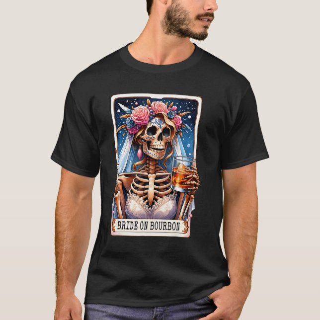 Camiseta Divertida Carta de Tarot Novia en Bourbon (Anverso)