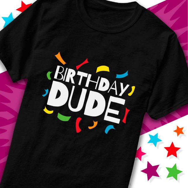 Camiseta Divertida celebración de la fiesta de cumpleaños A (Subido por el creador)