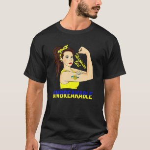 Camiseta Divertida Chica ucraniana inquebrantable Ucrania F